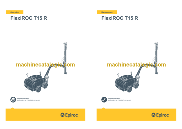 Epiroc FlexiROC T15 R Operation and Maintenance Manual