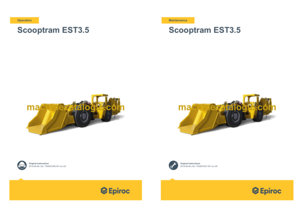 Epiroc Scooptram EST3.5 Operation and Maintenance Manual