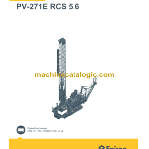 Epiroc PV-271E RCS 5.6 Pit Viper Control System Manual