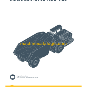 Epiroc Minetruck MT65 RCS 4.28 Control System Manual