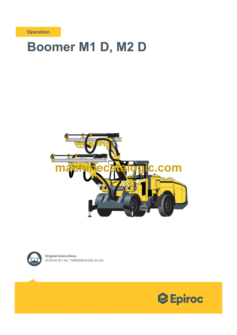 Epiroc Boomer M2 D PCS Tier 4 F Operation Manual