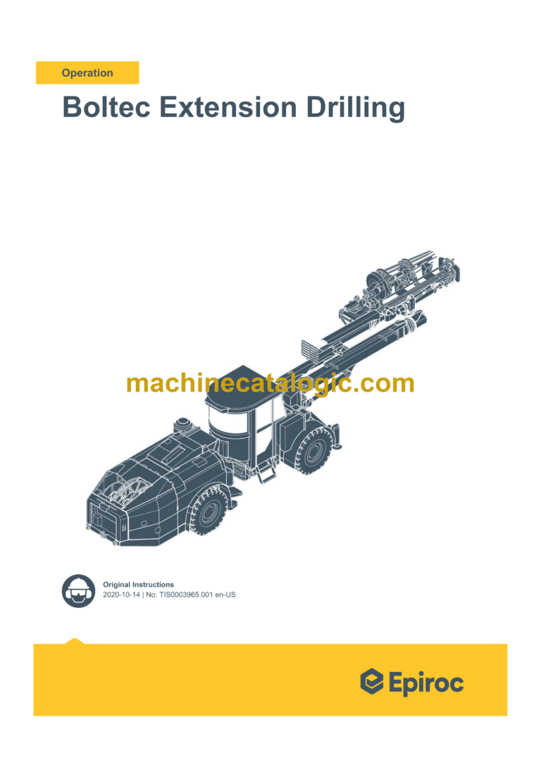 Epiroc Boltec Extension Drilling Operation Manual