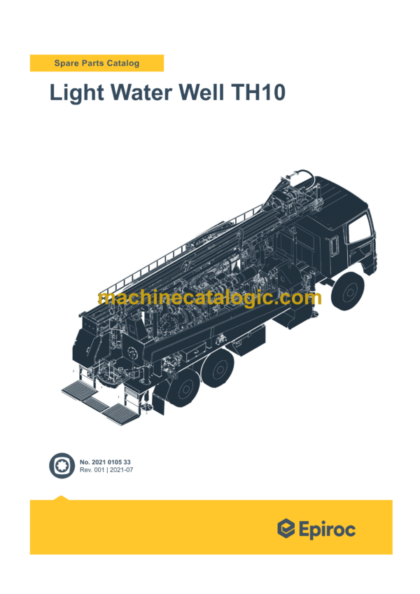 Epiroc Light Water Well TH10 Spare Parts Catalog