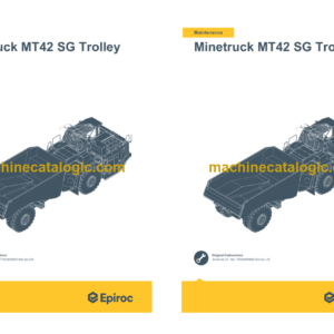 Epiroc Minetruck MT42 SG Trolley Operation and Maintenance Manual