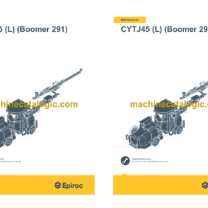 Epiroc CYTJ45 (O) (Boomer 281 DC15) Operation and Maintenance Manual