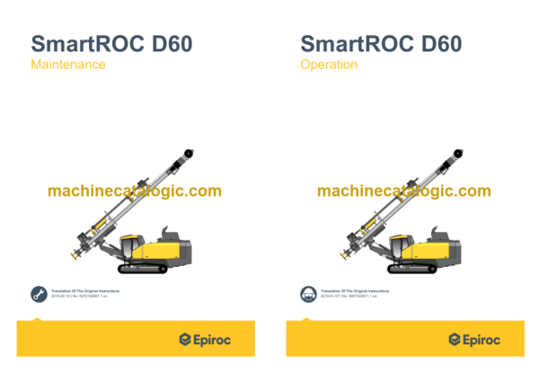 Epiroc SmartROC D60 Tier 4 Final Operation and Maintenance Manual