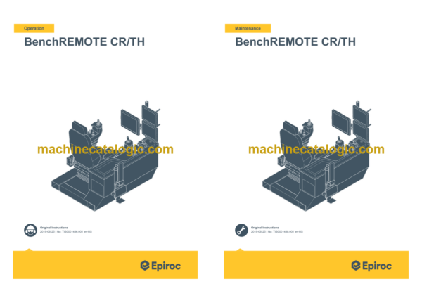 Epiroc BenchREMOTE CR TH Operation and Maintenance Manual