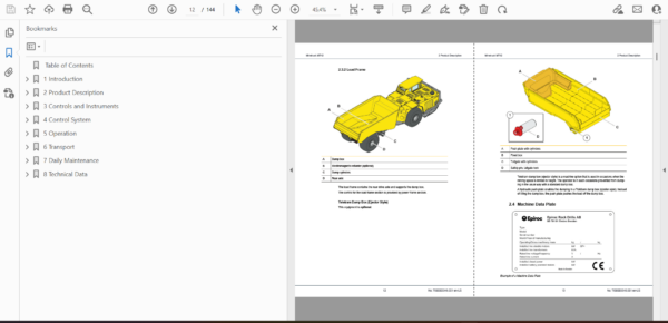 Epiroc Minetruck MT42 SG Trolley Operation and Maintenance Manual - Image 4