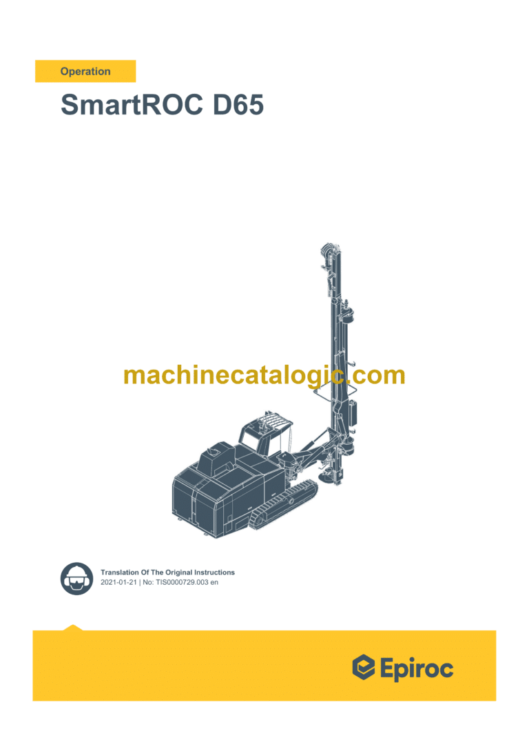 Epiroc SmartROC D65 Tier 3 (4.18) Operation Manual