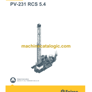 Epiroc Pit Viper PV-231 RCS 5.4 Operation Manual