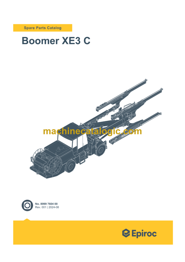 Epiroc Boomer XE3 C Spare Parts Catalog