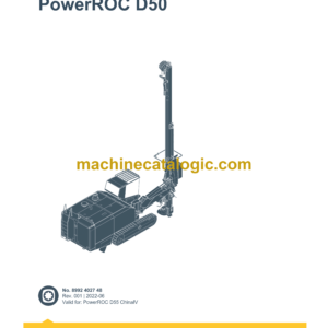 Epiroc PowerROC D50 Spare Parts Catalog