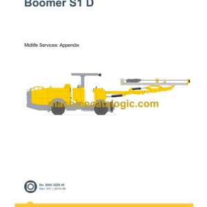 Epiroc Boomer S1 D Spare Parts Catalog