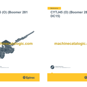 Epiroc CYTJ45/2 (O) (Boomer 282) Operation and Maintenance Manual