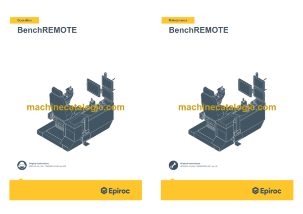 Epiroc BenchREMOTE Operation and Maintenance Manual