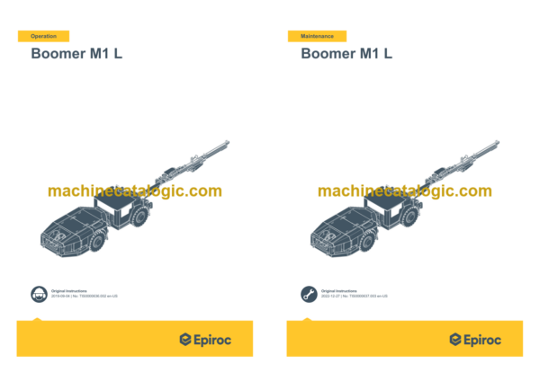 Epiroc Boomer M1 L Operation and Maintenance Manual