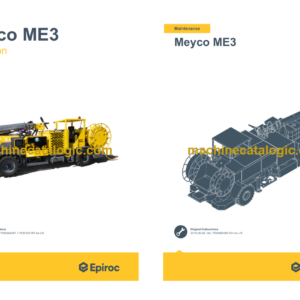 Epiroc Meyco ME3 Operation and Maintenance Manual