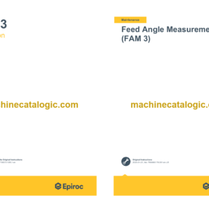 Epiroc FAM Operation and Maintenance Manual