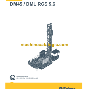 Epiroc DM45 DML RCS 5.6 Operation Manual