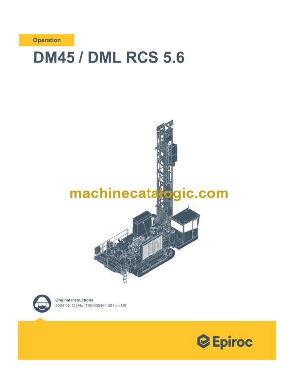 Epiroc DM45 DML RCS 5.6 Operation Manual