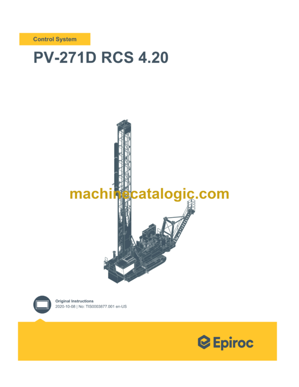 Epiroc PV-271D RCS 4.20 Pit Viper Control System Manual