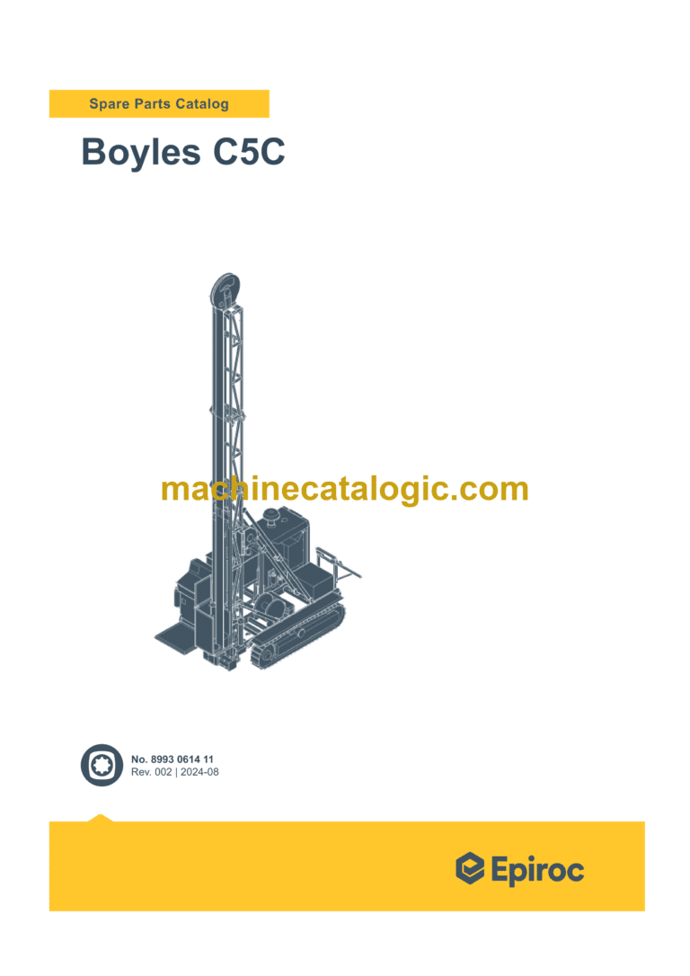 Epiroc Boyles C5C Spare Parts Catalog
