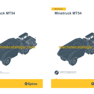 Epiroc Minetruck MT54 (Stage 2) Operation and Maintenance Manual