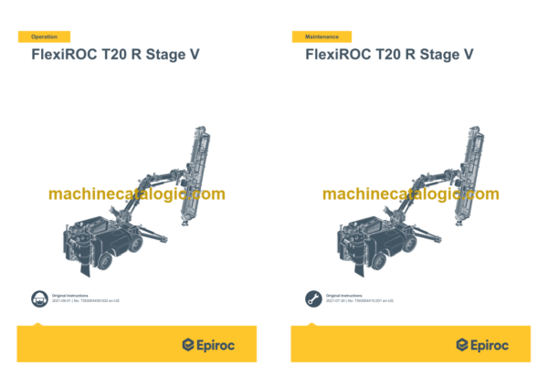 Epiroc FlexiROC T20 R Stage V Operation and Maintenance Manual