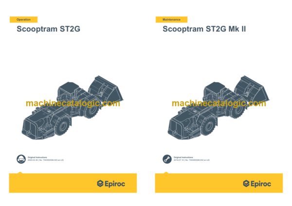 Epiroc Scooptram ST2G Operation and Maintenance Manual