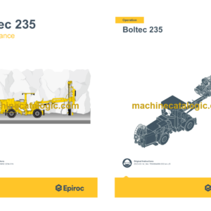 Epiroc Boltec 235 Operation and Maintenance Manual