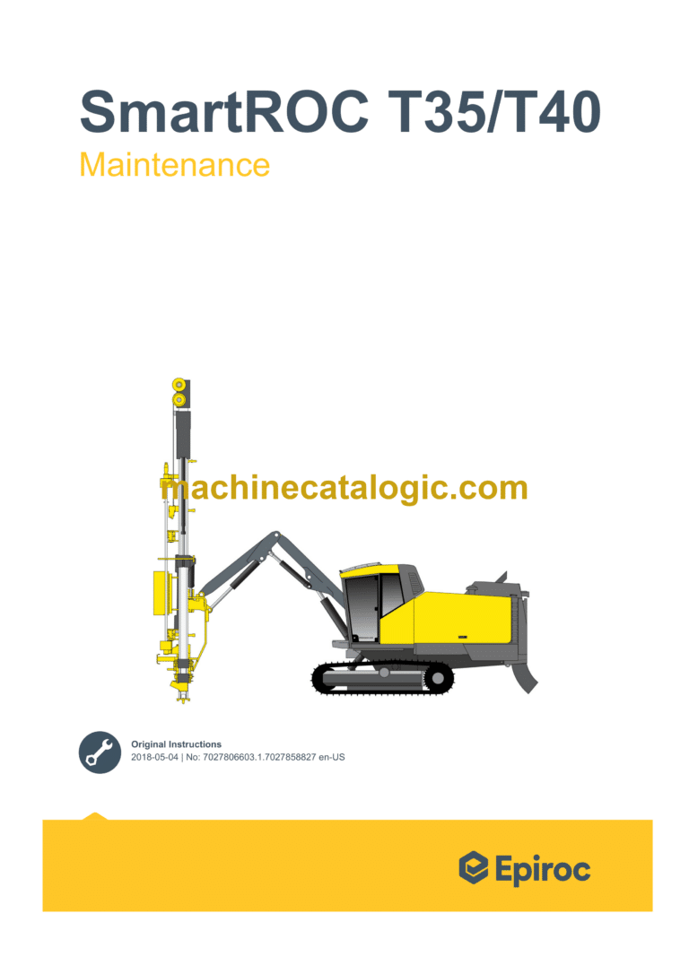 Epiroc SmartROC T35 T40 Tier 3 Maintenance Manual