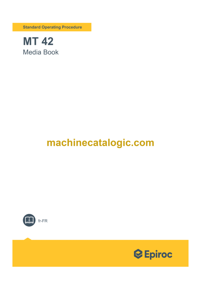 Epiroc Minetruck MT42 Component Removal and Installation Instructions (French)