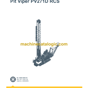 Epiroc PV271D RCS Pit Viper Spare Parts Catalog