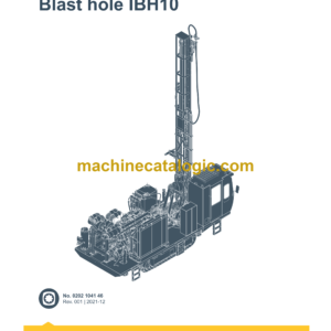 Epiroc Blast Hole Drills IBH10 Spare Parts Catalog