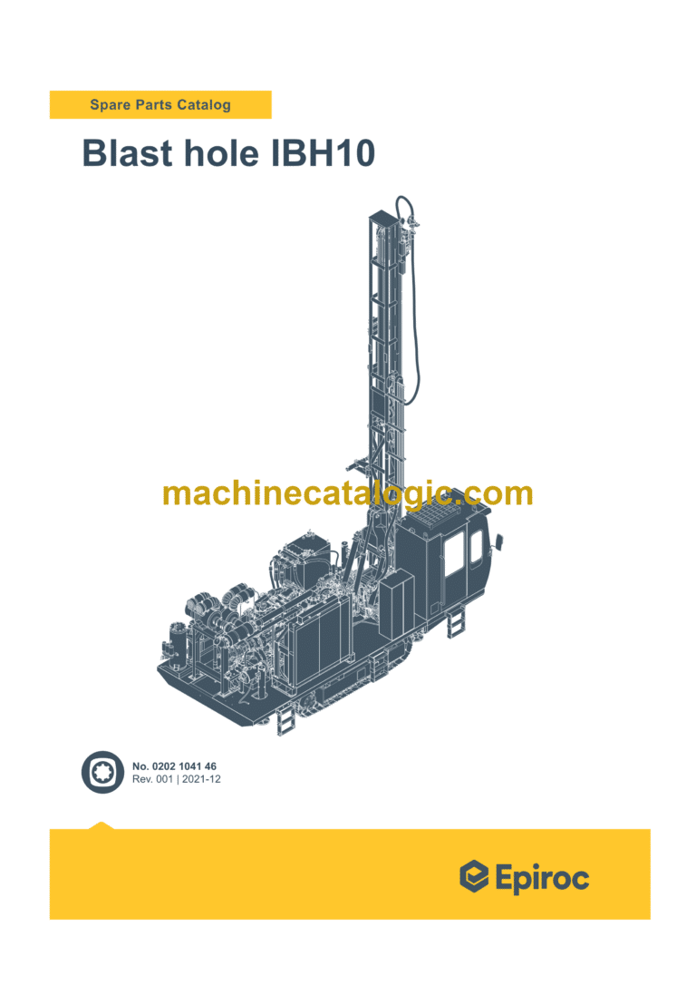 Epiroc Blast Hole Drills IBH10 Spare Parts Catalog