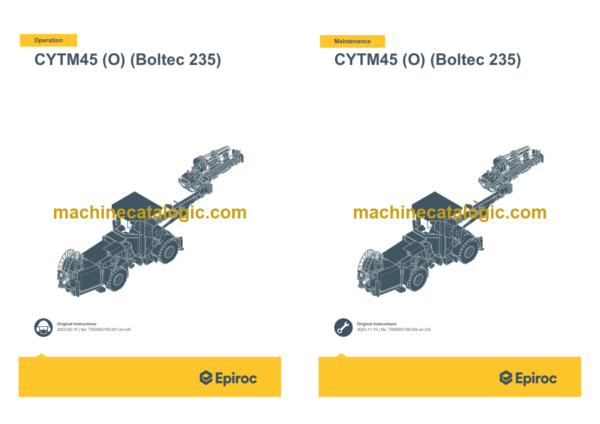 Epiroc CYTM45 2(B) Operation and Maintenance Manual