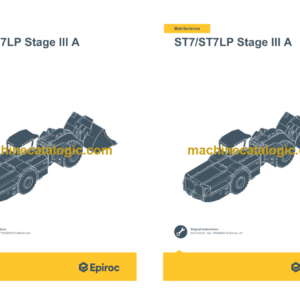 Epiroc Scooptram ST7 ST7LP Stage 3A Operation and Maintenance Manual