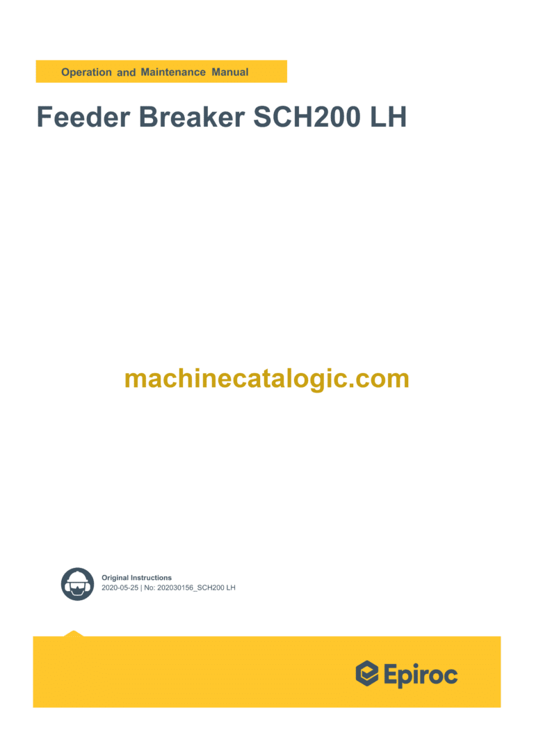 Epiroc SCH200 LH Maintenance Manual