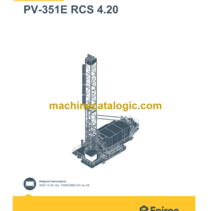 Epiroc PV-351E RCS 4.20 Pit Viper Control System Manual