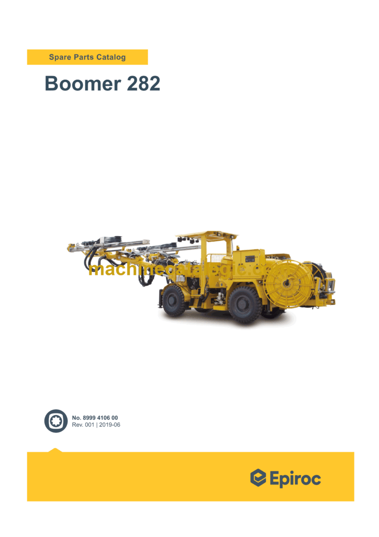 Epiroc Boomer 282 Spare Parts Catalog