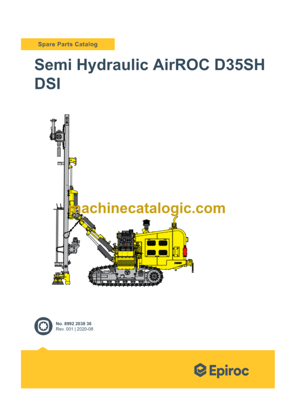 Epiroc Semi Hydraulic AirROC D35SH DSI Spare Parts Catalog