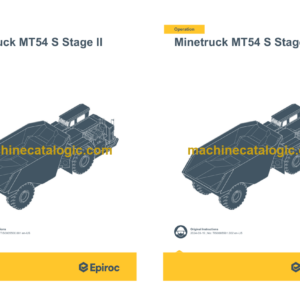 Epiroc Minetruck MT54 S Stage II Operation and Maintenance Manual