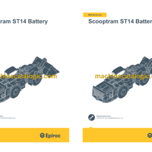 Epiroc Scooptram ST14 Battery Operation and Maintenance Manual