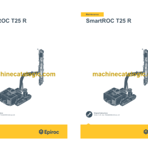 Epiroc SmartROC T25 R Stage V Tier 3 Operation and Maintenance Manual