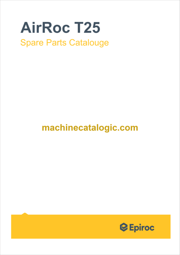 Epiroc AirRoc T25 Spare Parts Catalog