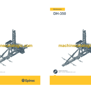 Epiroc DH-350 Operation and Maintenance Manual