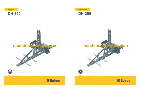 Epiroc DH-350 Operation and Maintenance Manual