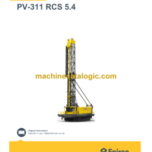 Epiroc PV-311 RCS 5.4 Pit Viper Control System Manual