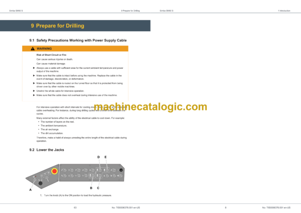 Epiroc Simba SM60 S Operation Manual - Image 4