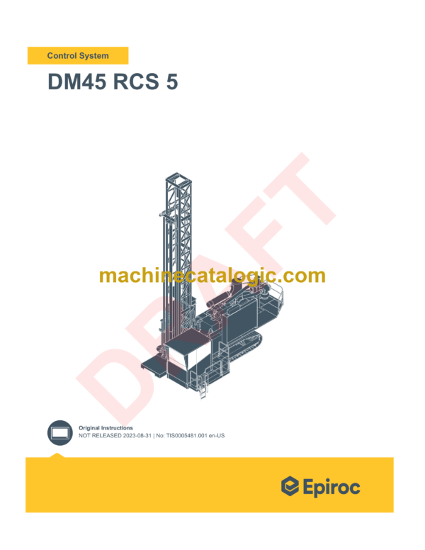 Epiroc DM45 RCS 5 Pit Viper Control System Manual